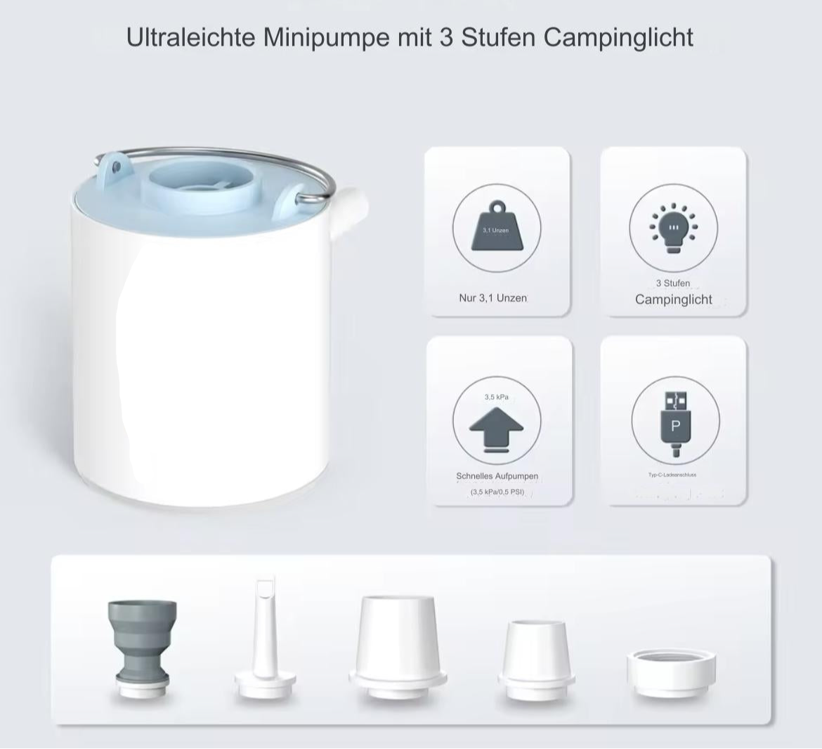 3 in 1 Mini Pumpe X